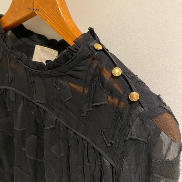 Le fou Wilfred - Black pattern blouse - Picture 4 of 4